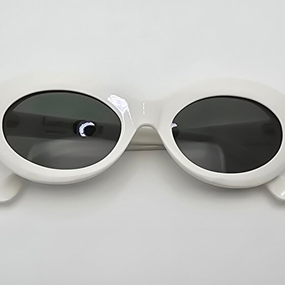 Raen Luxury Wig Ashtray Peroxide White Frame Green Lens Cat Eye Sunglasses 51mm main image 13